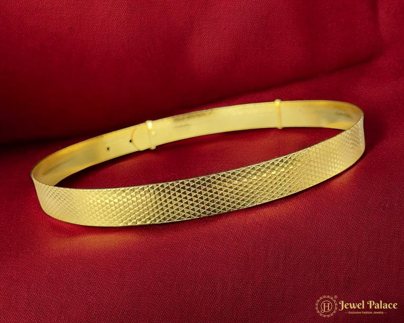 Premium Textured Gold Finish Traditional Hip Belt For Women