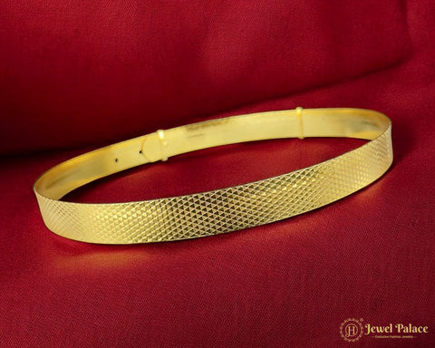 Premium Textured Gold Finish Traditional Hip Belt For Women