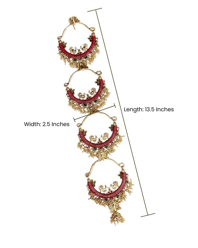 Hair Jadai Billai Brooch South Indian Traditional Bridal Hair Accessories JH1828
