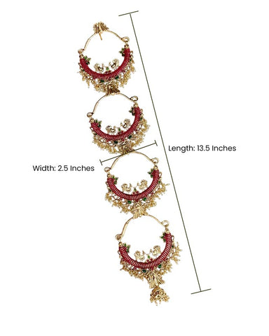 Hair Jadai Billai Brooch South Indian Traditional Bridal Hair Accessories JH1828