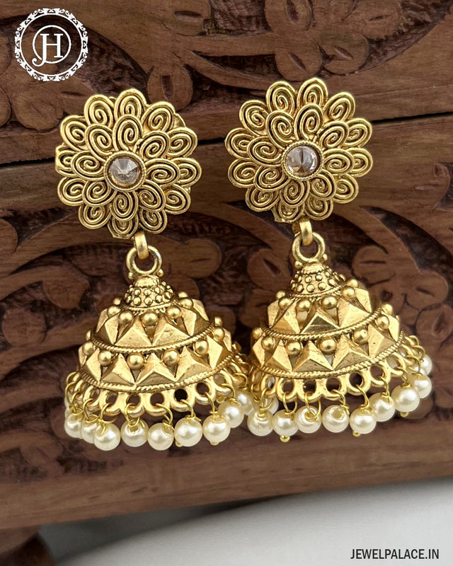 Antique gold earrings store designs with price