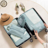 7 in 1 Travel Laundry Cosmetics Luggage Packing Organizers Set JH3670