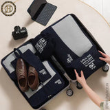 7 in 1 Travel Laundry Cosmetics Luggage Packing Organizers Set JH3670