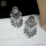 Beautiful Oxidised German Silver Plated Designer Earrings JH4234
