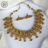 Beautiful Gold Plated Kemps Stone Floral Design Necklace JH5440