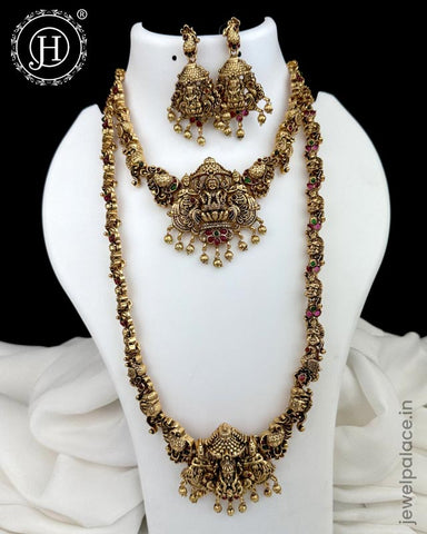 Traditional Gold Plated Kemps Stone Combo Jewellery Set JH5595