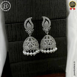 Beautiful Rhodium Plated American Diamond Earrings JH6477