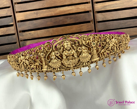 Elegant Temple Jewellery Gold Plated Waist Belt