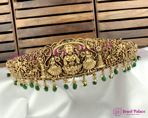 Elegant Temple Jewellery Gold Plated Waist Belt