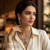 Beautiful Gold Finish Stunning Festive Necklace