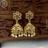 Elegant Gold Plated AD Stone Earrings Jhumka