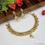 Exclusive Rajwadi Gold Plated Necklace With Earrings JH4670