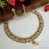 Exclusive Rajwadi Gold Plated Necklace With Earrings JH4676