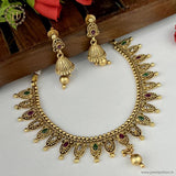 Exclusive Rajwadi Gold Plated Necklace With Earrings JH4680