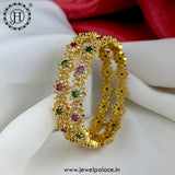 Exquisite Premium Quality Microplated Stone Bangles JH4962