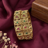 Traditional Antique Gold Temple Design Bangle Set Of 2 JH8209