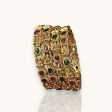 Traditional Antique Gold Temple Design Bangle Set Of 4 JH8213