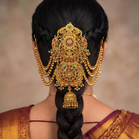 Traditional Choti Jadai Billai With Mattal JH8283