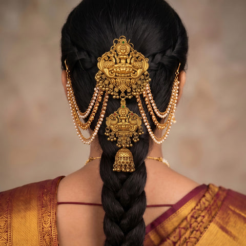 Traditional Choti Jadai Billai With Mattal JH8284