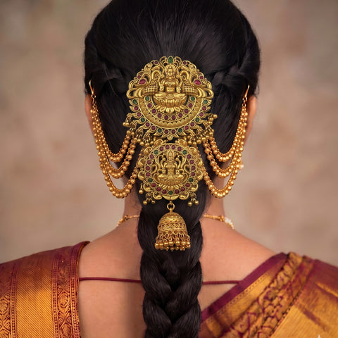 Traditional Choti Jadai Billai With Mattal JH8285
