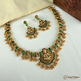 Traditional Matte Gold Finish Necklace Set JH6487