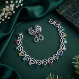 Sparkling AD Stone Premium Quality Necklace JH7005
