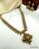 Beautiful Gold Plated Kemp Stones Temple Haram Set JH5799