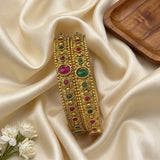 Traditional Antique Gold Temple Design Bangle Set Of 2 JH8242
