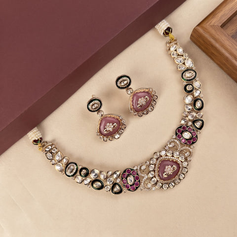 Designer Premium Kundan Necklace Set JH7230
