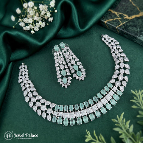Sparkling AD Stone Premium Quality Necklace JH6998