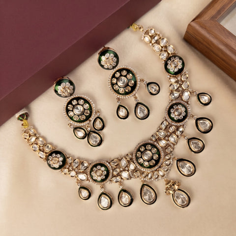 Designer Premium Kundan Necklace Set JH7233