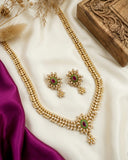 Beautiful Gold Plated High Quality Brass With AD Stone Haram