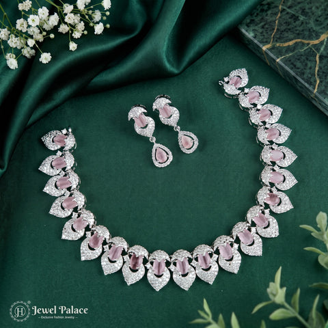 Sparkling AD Stone Premium Quality Necklace JH6999