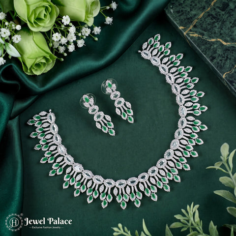 Sparkling AD Stone Premium Quality Necklace JH7004