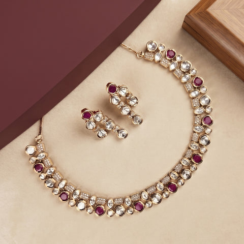 Designer Premium Kundan Necklace Set JH7239