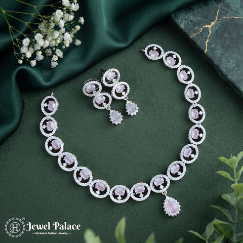 Sparkling AD Stone Premium Quality Necklace JH7006