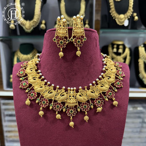 Exclusive Gold Plated Kemps Stone Premium Necklace JH5437