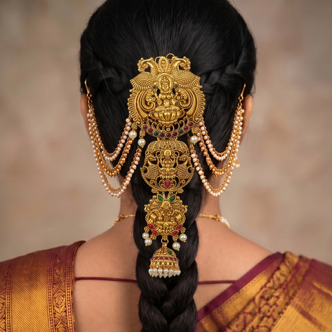 Traditional Choti Jadai Billai With Mattal JH8280