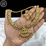 Elegant Gold Plated Peacock Design Necklace With Matching Earrings