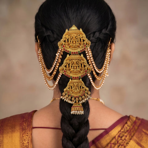 Traditional Choti Jadai Billai With Mattal JH8281