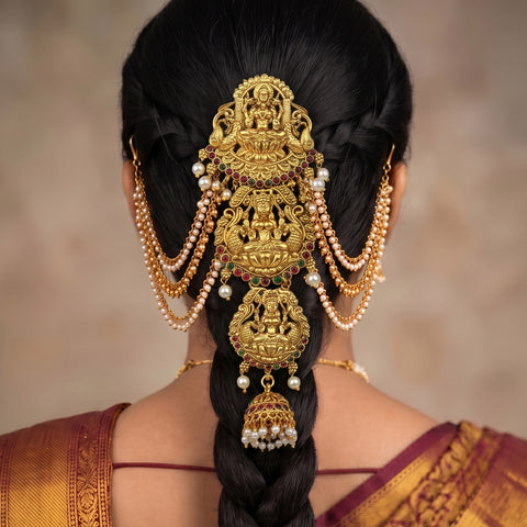 Traditional Choti Jadai Billai With Mattal JH8282