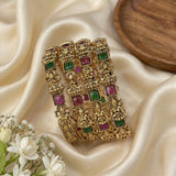 Traditional Antique Gold Temple Design Bangle Set Of 4 JH8244