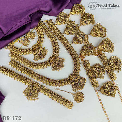 Beautiful Gold Plated Antique Bridal Jewellery Set JH4434