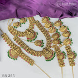 Beautiful Gold Plated Antique Bridal Jewellery Set