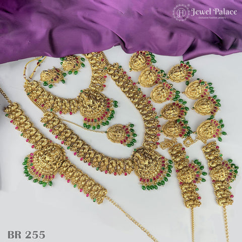 Beautiful Gold Plated Antique Bridal Jewellery Set