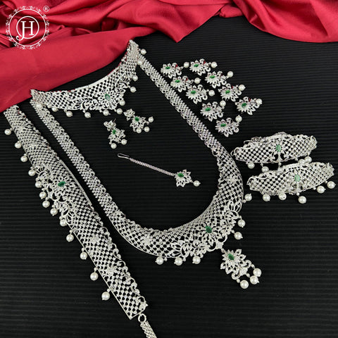 Exclusive Premium Quality AD Stone Bridal Jewellery JH7127