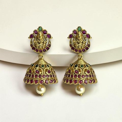Antique Premium Temple Earrings JH6051