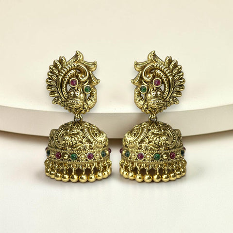 Premium Quality Kemps Antique Earrings Jhumka JH4142