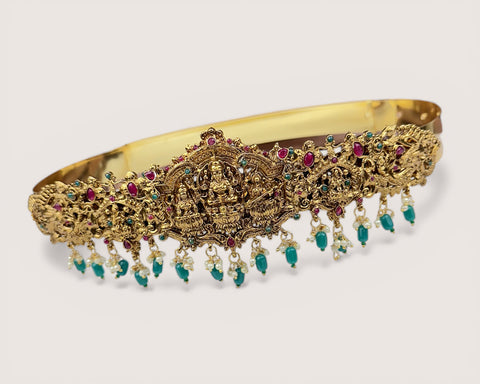 Exclusive Gold Plated Traditional Temple Hip Belt JH4883
