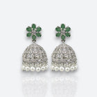 Elegant Rhodium Plated American Diamond Earrings JH6479